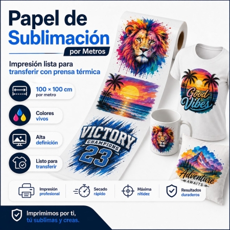 Impresión en Papel de Sublimación Por Metros | Toleshop