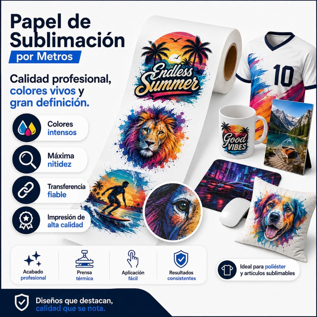 Impresión en Papel de Sublimación Por Metros | Toleshop