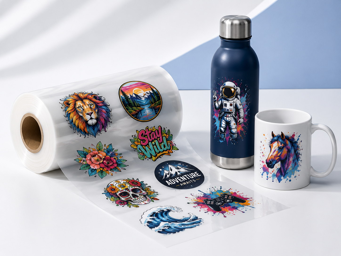 DTF UV por metros y productos personalizados