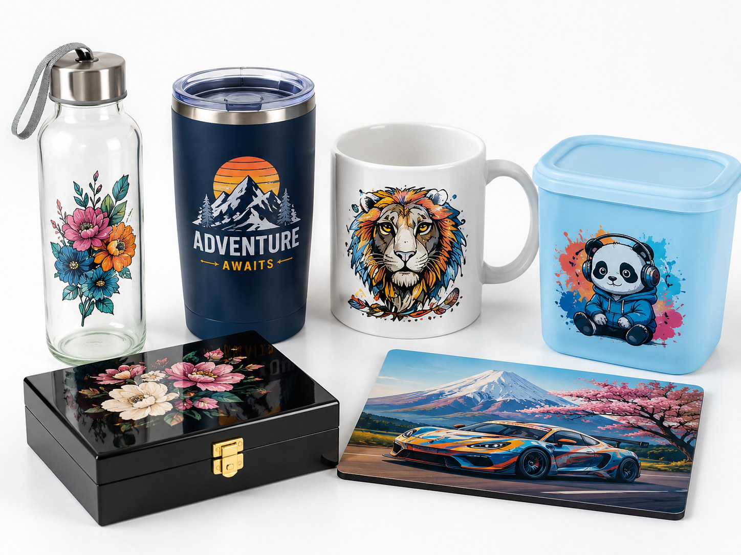 Productos promocionales personalizados con DTF UV
