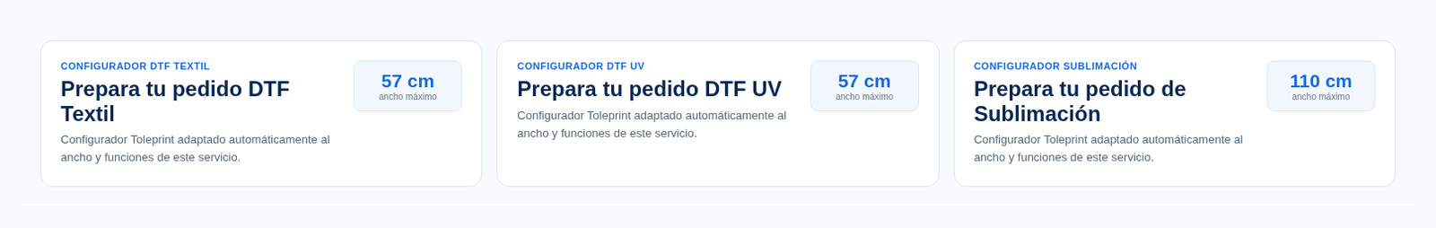 DTF Textil DTF UV y Sublimación en Toleprint
