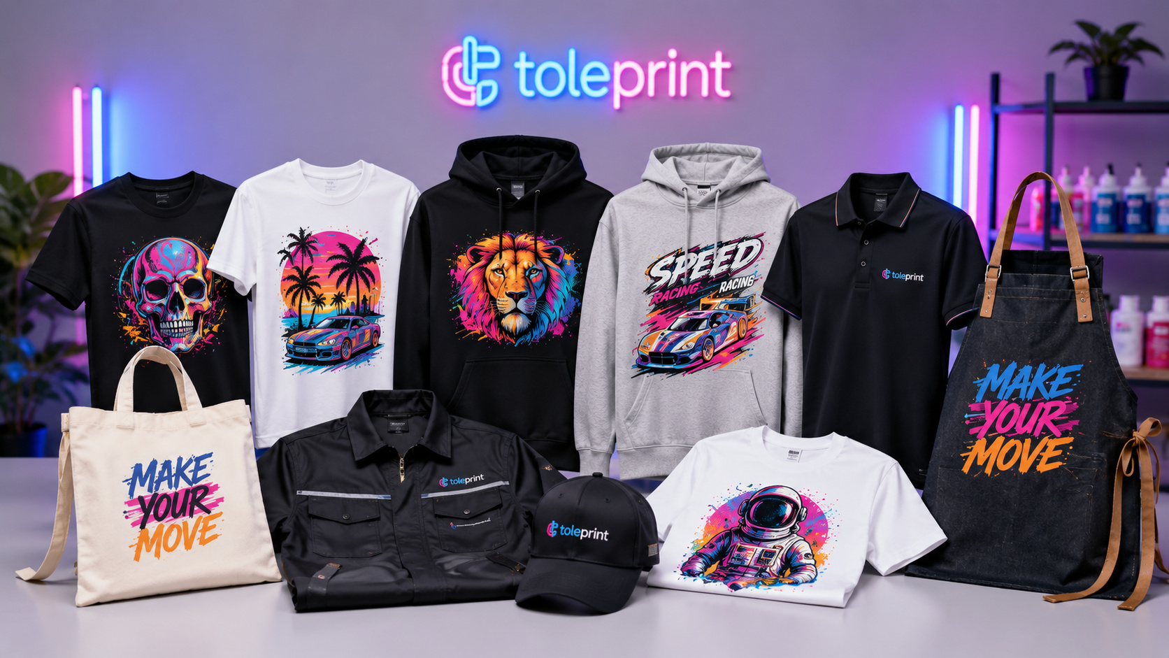 Prendas y productos que pueden personalizarse mediante DTF Textil