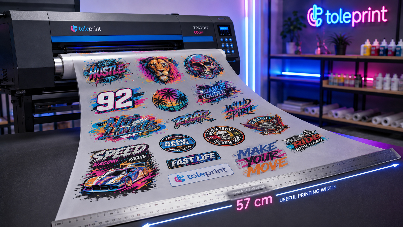 Impresión profesional DTF Textil por metros en Toleprint