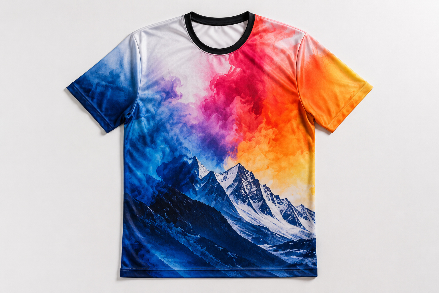 Resultado final de camiseta personalizada por sublimación