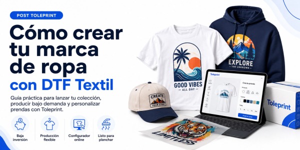 Cómo crear una marca de ropa con DTF Textil: de tu primer diseño a tu primera colección